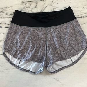 Lululemon running short size 4, 4 inch length